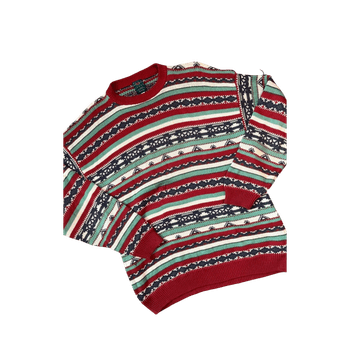 Raidallinen puuvillaneule xl