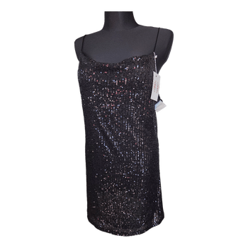 Black sequin dress