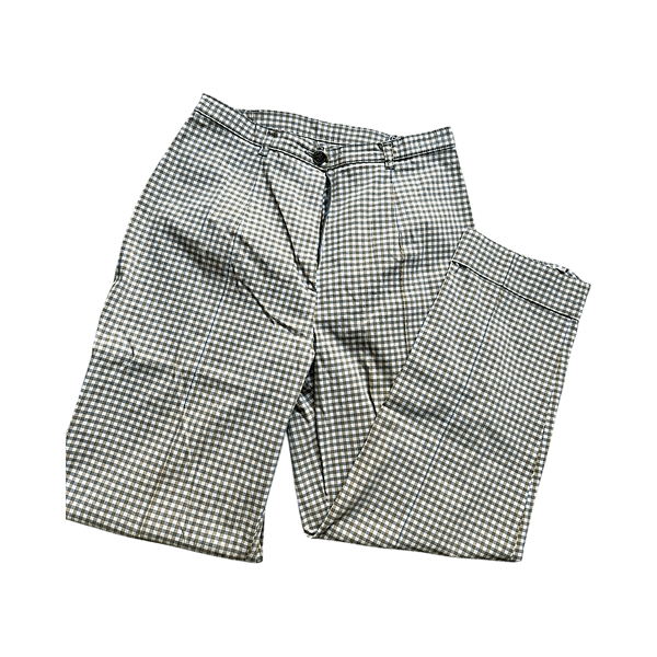 beige ruudulliset housut