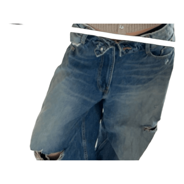 Blå wide leg jeans