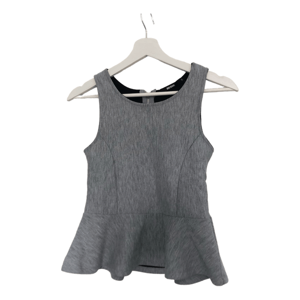 Harmaa Bik Bok peplum-toppi