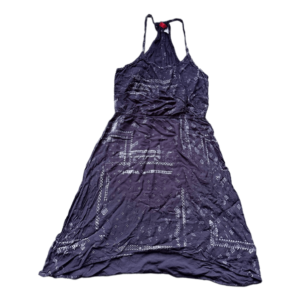 Patterned sleeveless summer dress