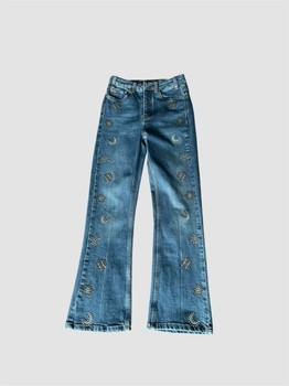 Maje embellished flared jeans