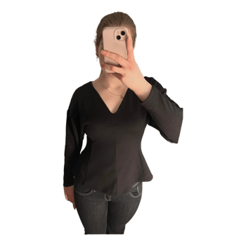 Black long sleeve top