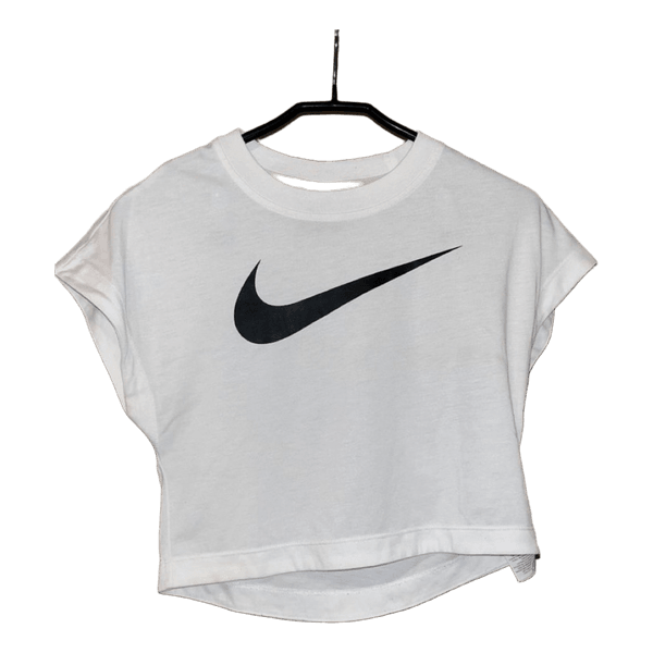 White Nike crop top