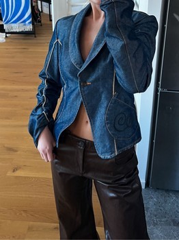 Unique y2k denim blazer
