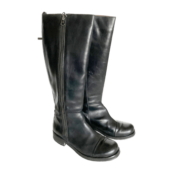 sixty seven tall boots with zippers in size 37, real leather