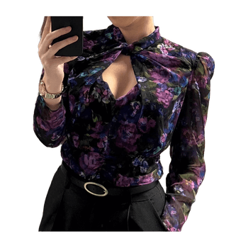 Reserved patterned blouse multicolor