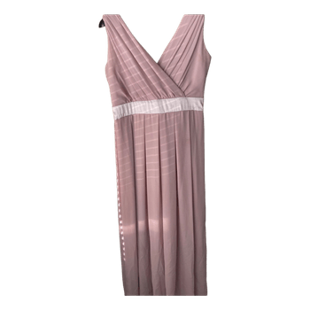 Pink sleeveless bridesmaids dress