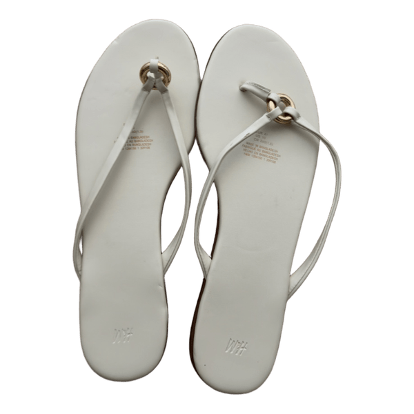 White H&M sandals