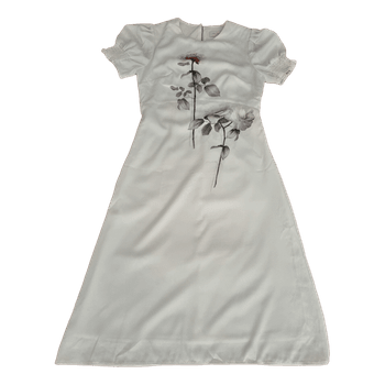 White Ted Baker floral midi dress