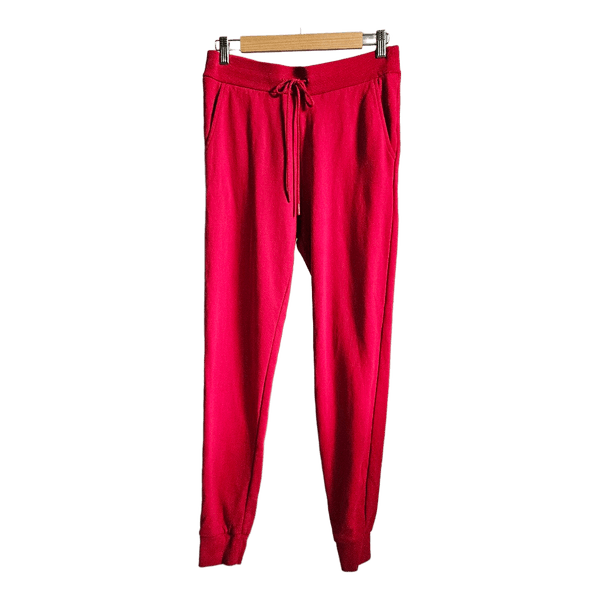 Armani Exchange A|X Red Jogger Pants Size M Cotton Blend Logo Sweatpants