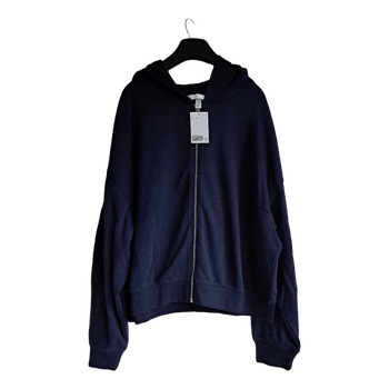Navy zip-up hoodie
