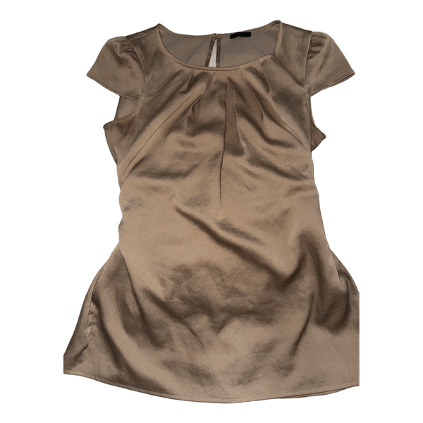 Beige lyhythihainen pusero