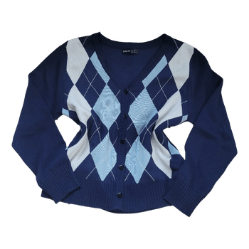 Shein argyle pattern cardigan