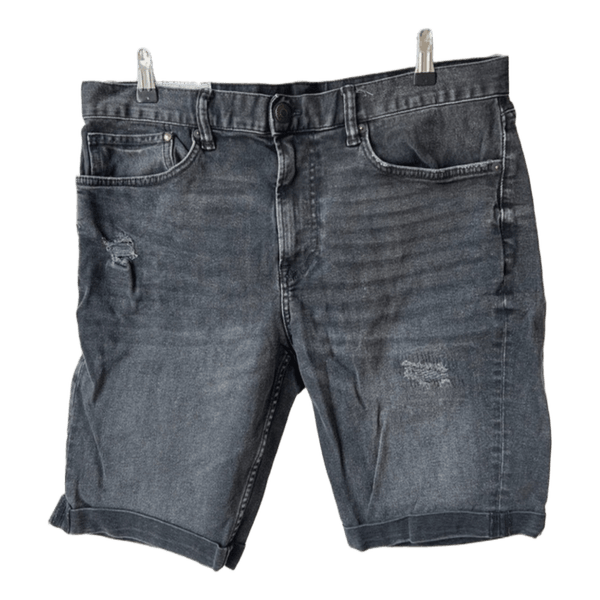 Mørkegrå denimshorts