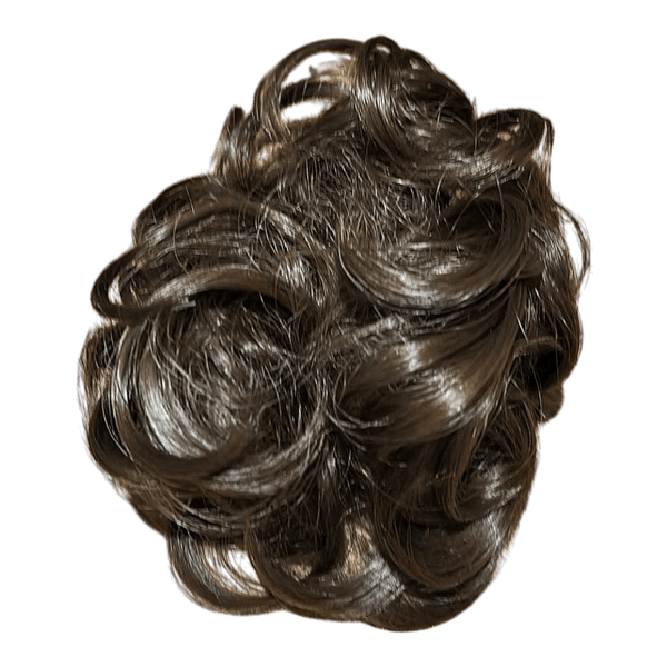 Brown hair bun extension