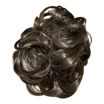 Brown hair bun extension
