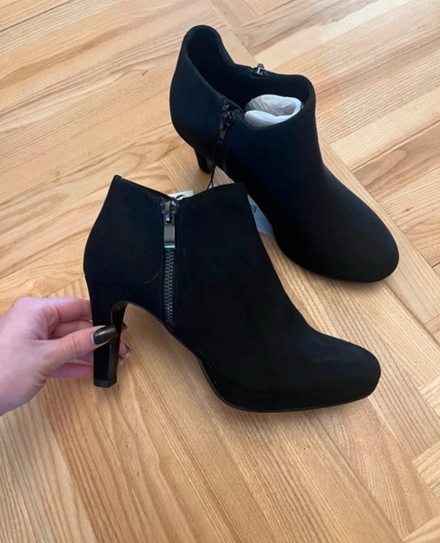 Black ankle boots