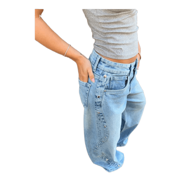 Hazel Baggy Jeans Lyseblå