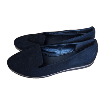 Black Slip-On Flats