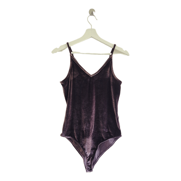 Violet velvet bodysuit