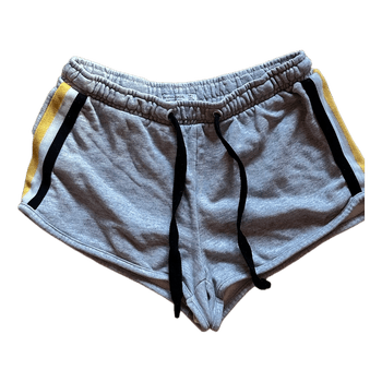 Grey jersey lounge shorts