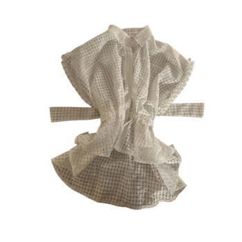 White checkered blouse