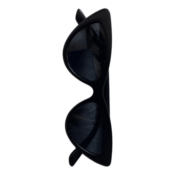 Black cat-eye sunglasses