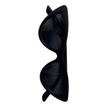 Black cat-eye sunglasses