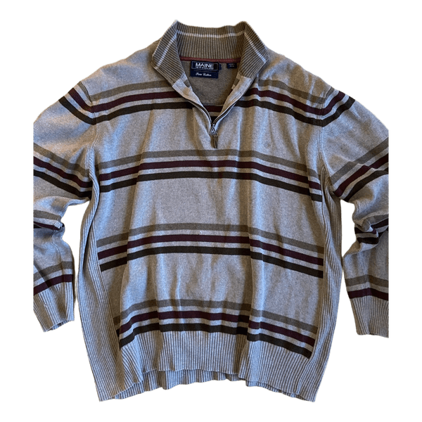 Maine New England striped sweater