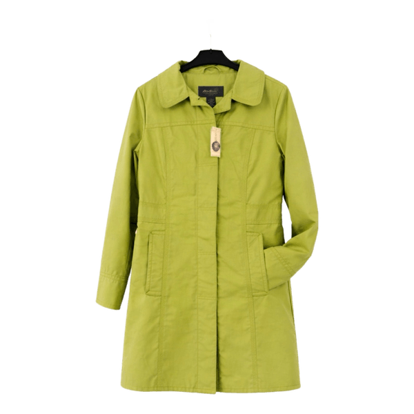 Green Eddie Bauer trench