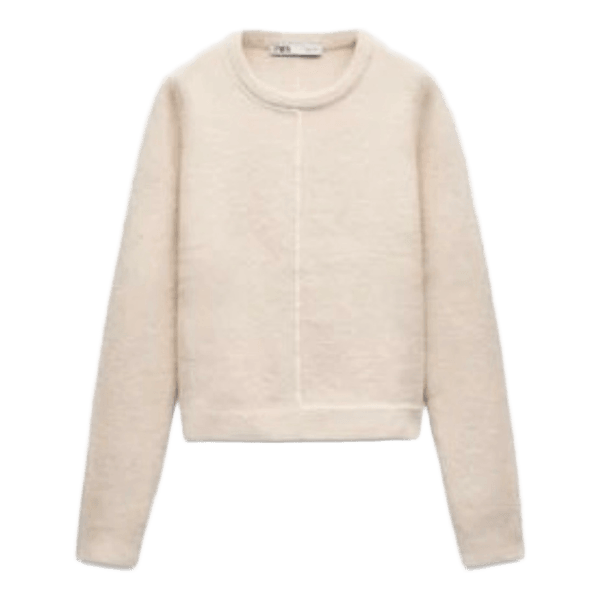 Zara beige striktrøje