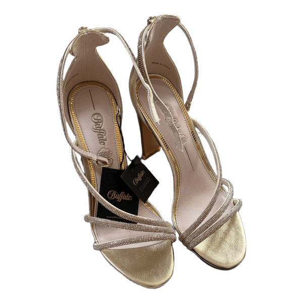 Gold heeled sandals