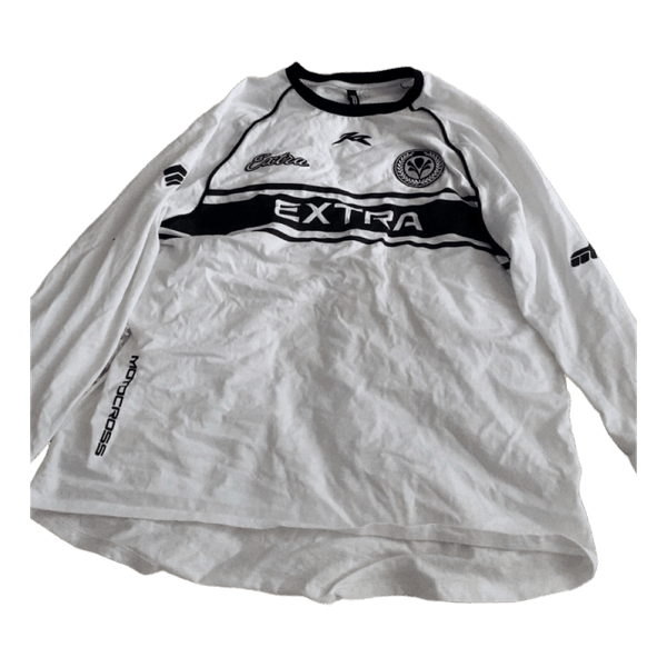White long-sleeved top