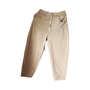 Beige mom jeans
