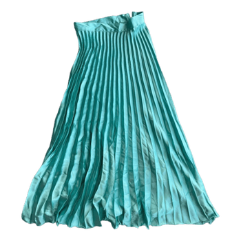 Mintinvihreä laskostettu hame