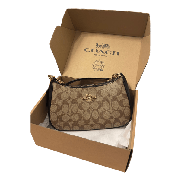 Coach monogram shoulder bag
