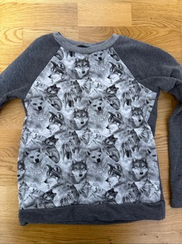 Wolf print sweatshirt