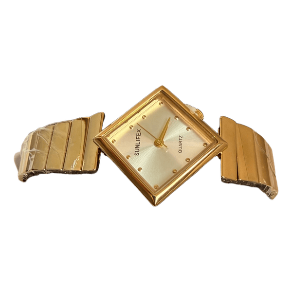 Sunlifex gold quartz watch