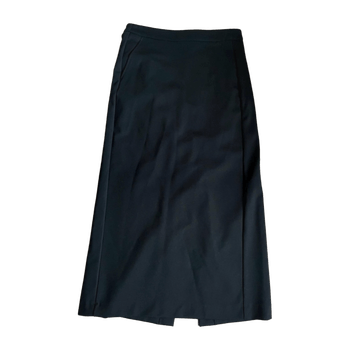 Black midi skirt