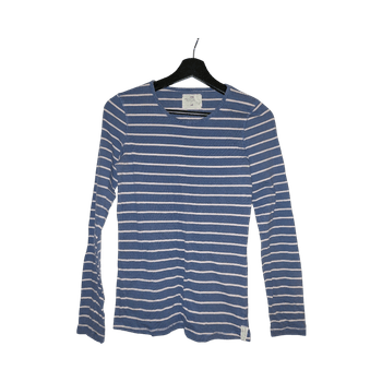 Striped long-sleeve top
