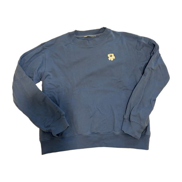 Blue floral sweatshirt