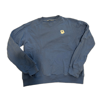 Blue floral sweatshirt