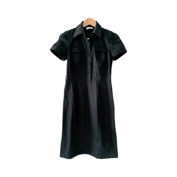 Short sleeve shirt dress