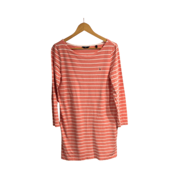 Striped long-sleeve dress