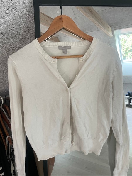 H&M hvid cardigan