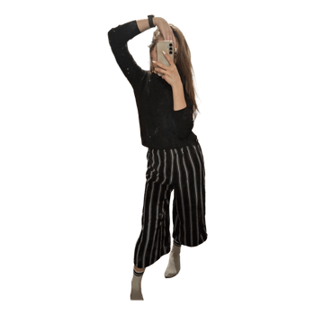 Amisu striped trousers