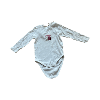 Valkoinen body, pitkähihainen