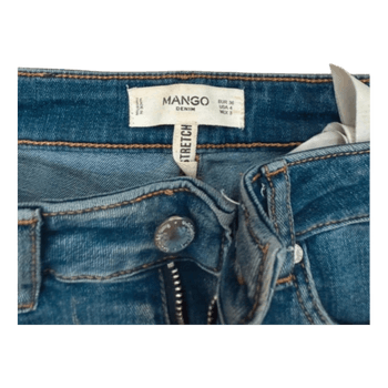 Mango blue skinny jeans